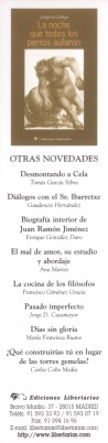  La noche que todos los perros aullaron : G. Gallego 